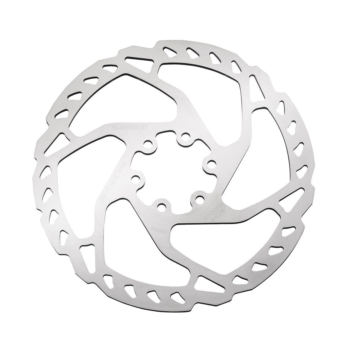 Shimano (RT66) Disc Rotor Unit for 6-Hole Hub 180mm
